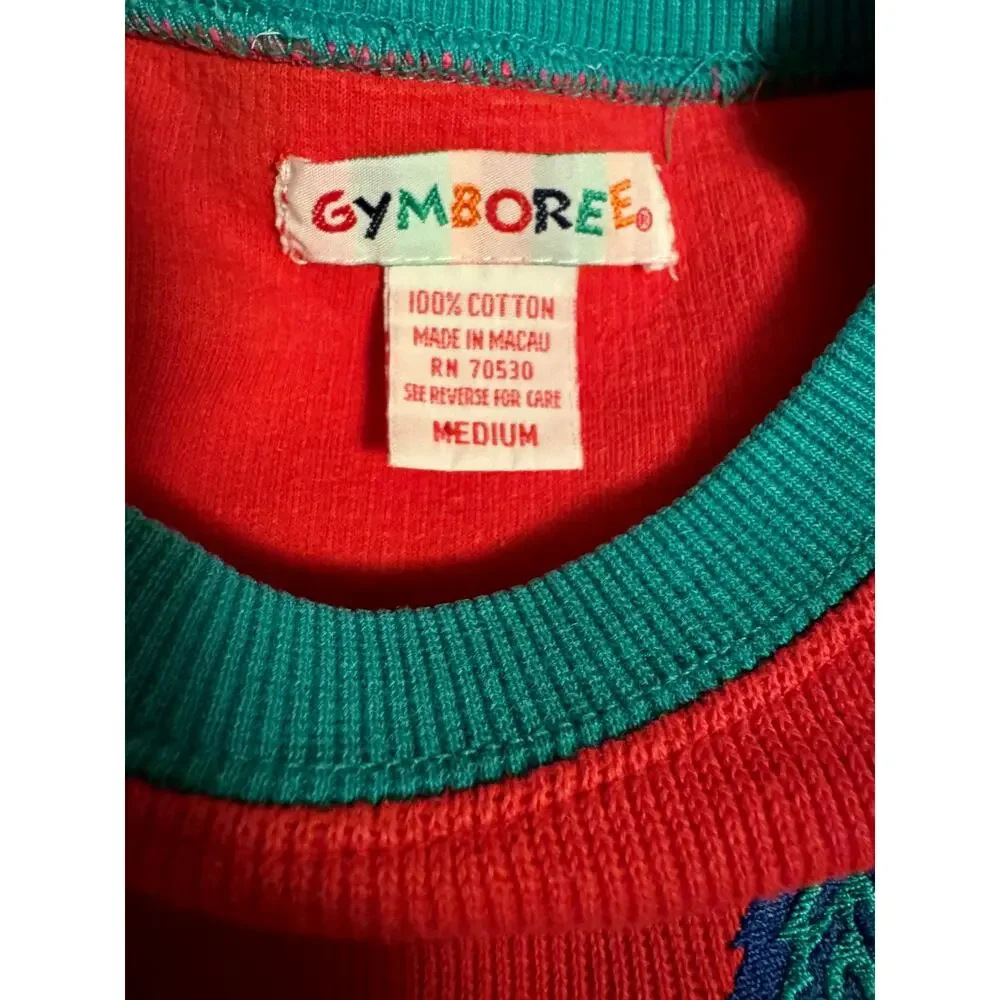 Vintage 90s Gymboree Colorblock Sweater Rainbow Tag Knit Pullover Medium 2T 3T